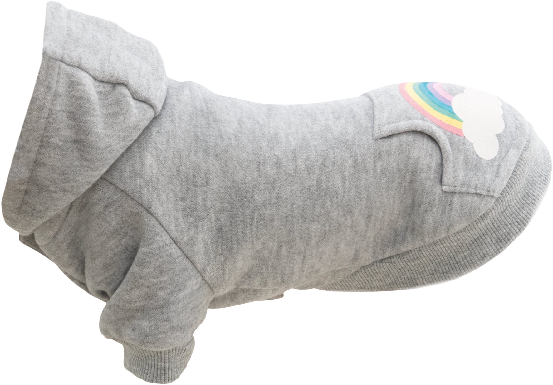 Trixie Rainbow Falls hoodie, XS: 27 cm, ljusgrå