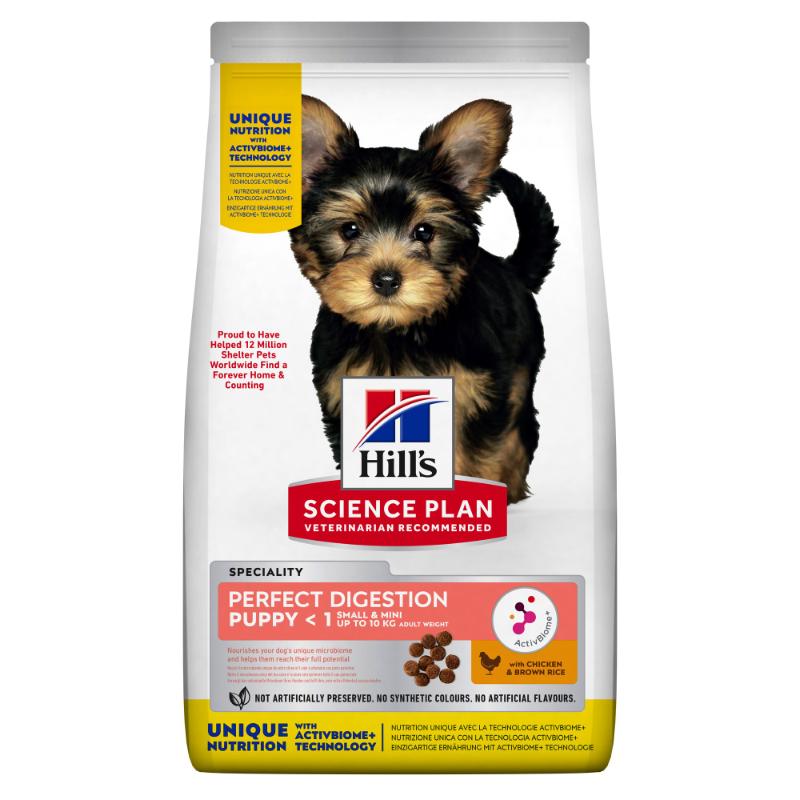 Hills Science Plan Puppy Perfect Digestion Small & Mini Chicken & Rice 6 kg