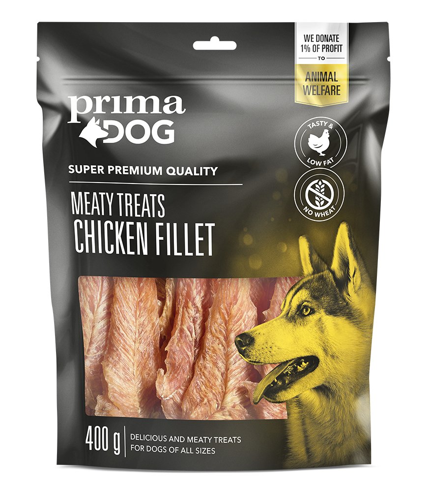 PrimaDog Meaty Treats Kycklingfilé 100 g x6