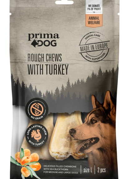 PrimaDog Rough Chews Turkey-Sea buckthorn L x6