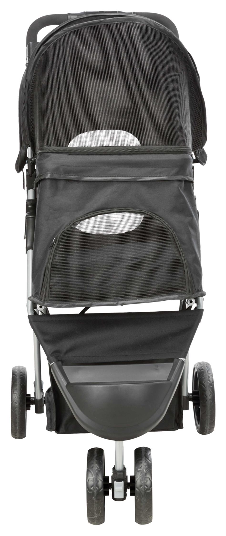 Trixie Djurvagn Buggy, hopfällbar, 47×h100×80 cm, upp t. 11 kg, svart