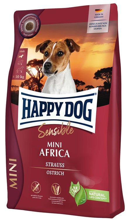 Happy Dog Sensible Mini Africa Ostrich & Potato 4 kg