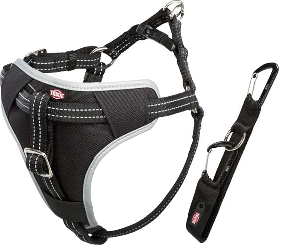 Trixie Bilsele Dog Protect, S/M: 40-55 cm/17 mm, svart (ny karbin)