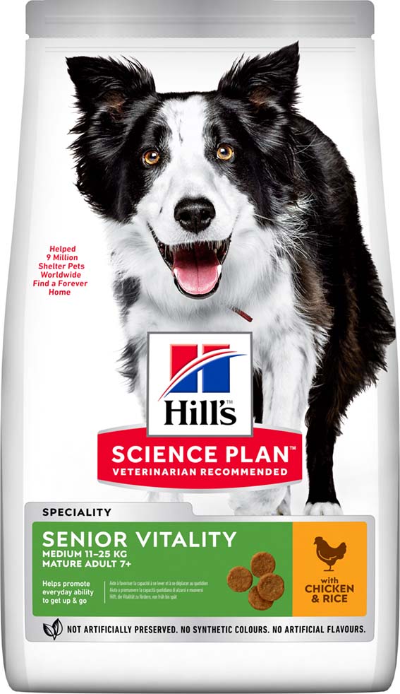 Hills Canine Senior Vitality Medium Chicken 14kg