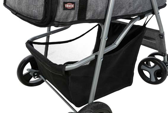 Trixie Djurvagn Buggy, hopfällbar, 47×h100×80 cm, upp t. 15 kg, grå