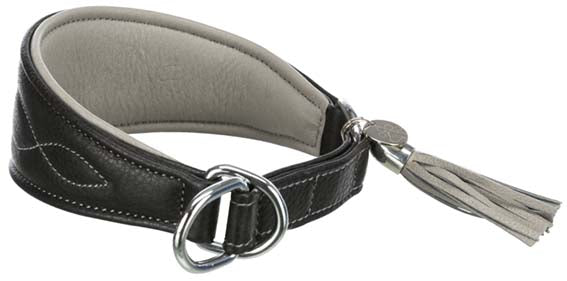 Trixie Active Comfort halsband för vinthund, XS-S: 24-31 cm/50 mm, svart/grå