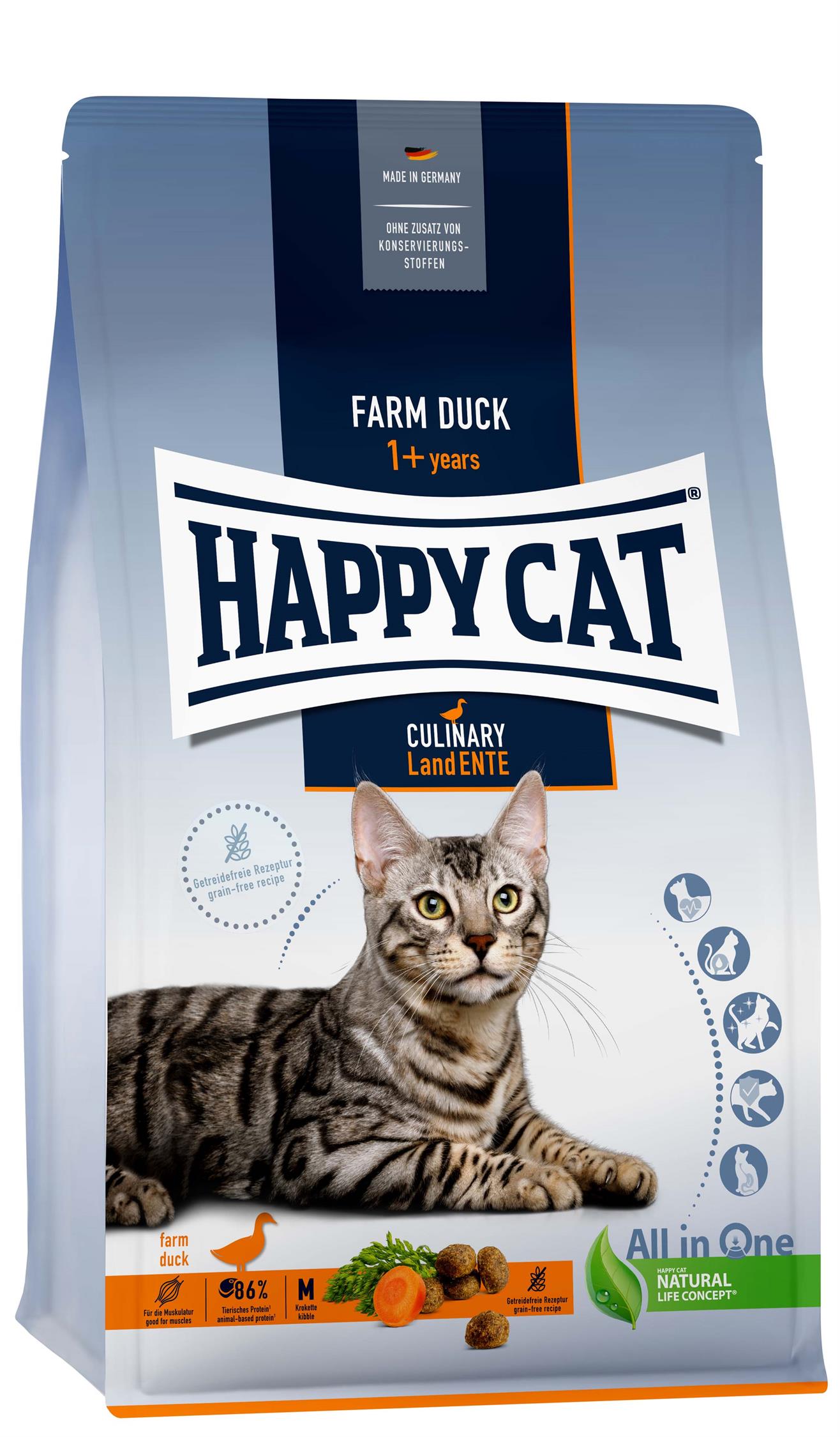 HappyCat GrainFree, anka, 4 kg