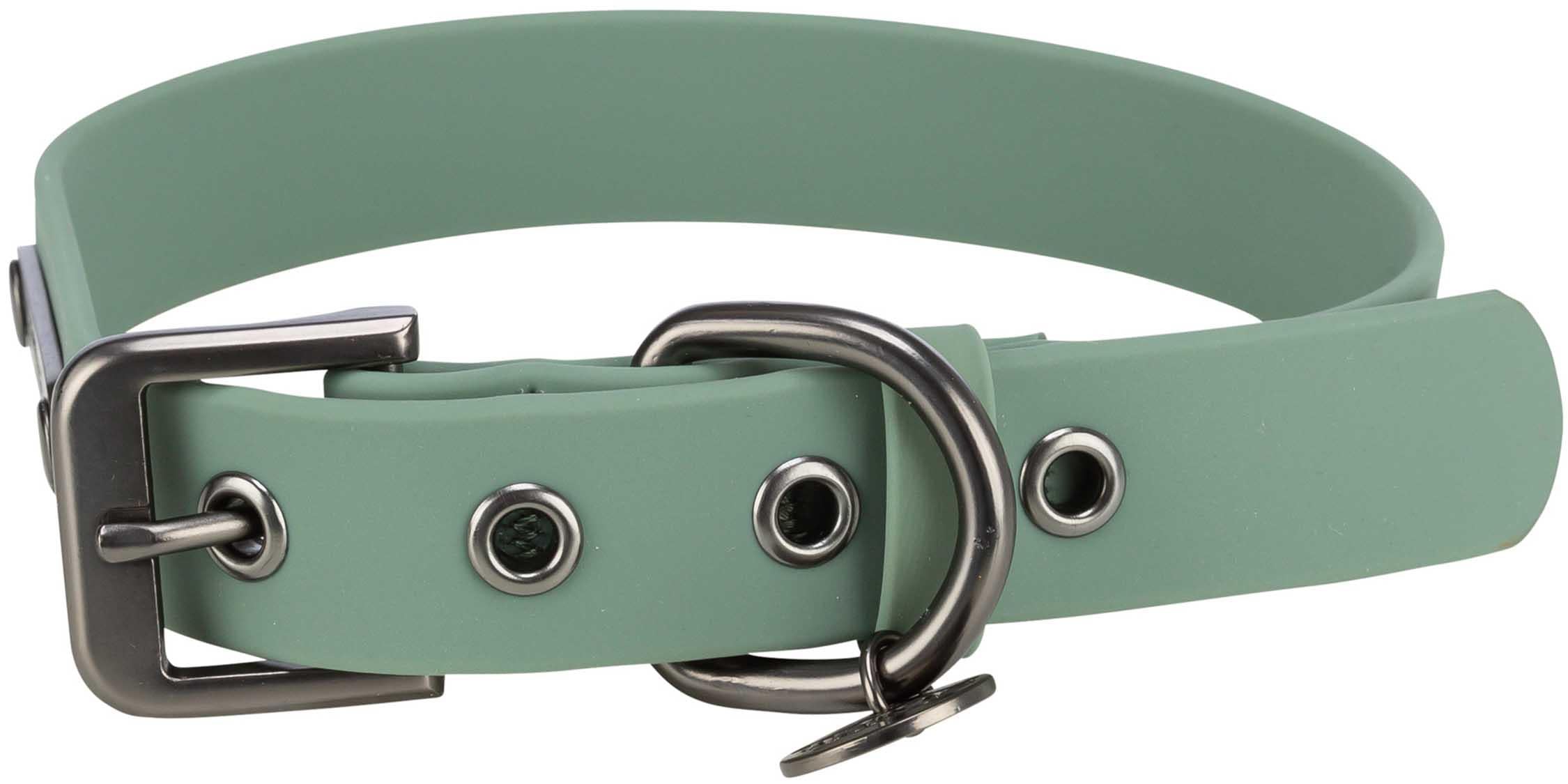 Trixie CityStyle halsband, PVC, L-XL: 50-57 cm/30 mm, sage