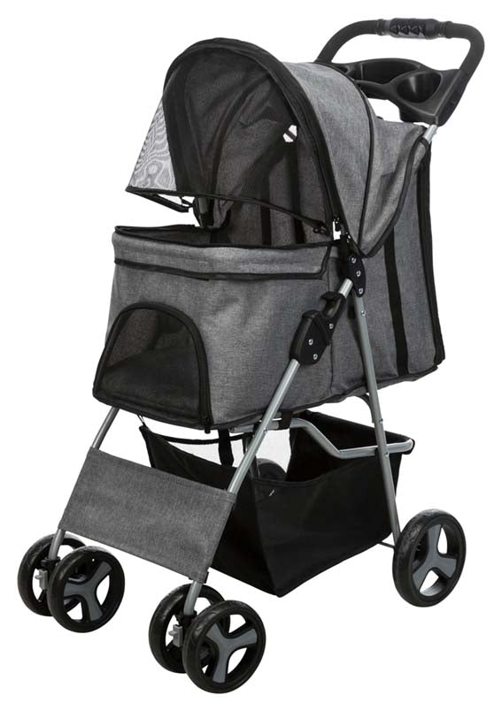 Trixie Djurvagn Buggy, hopfällbar, 47×h100×80 cm, upp t. 15 kg, grå