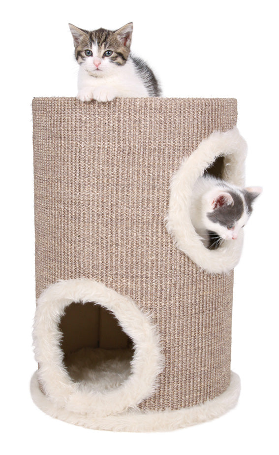 Trixie Klösmöbel Cat-Tower Edoardo, ø 33 x h50 cm, taupe/creme