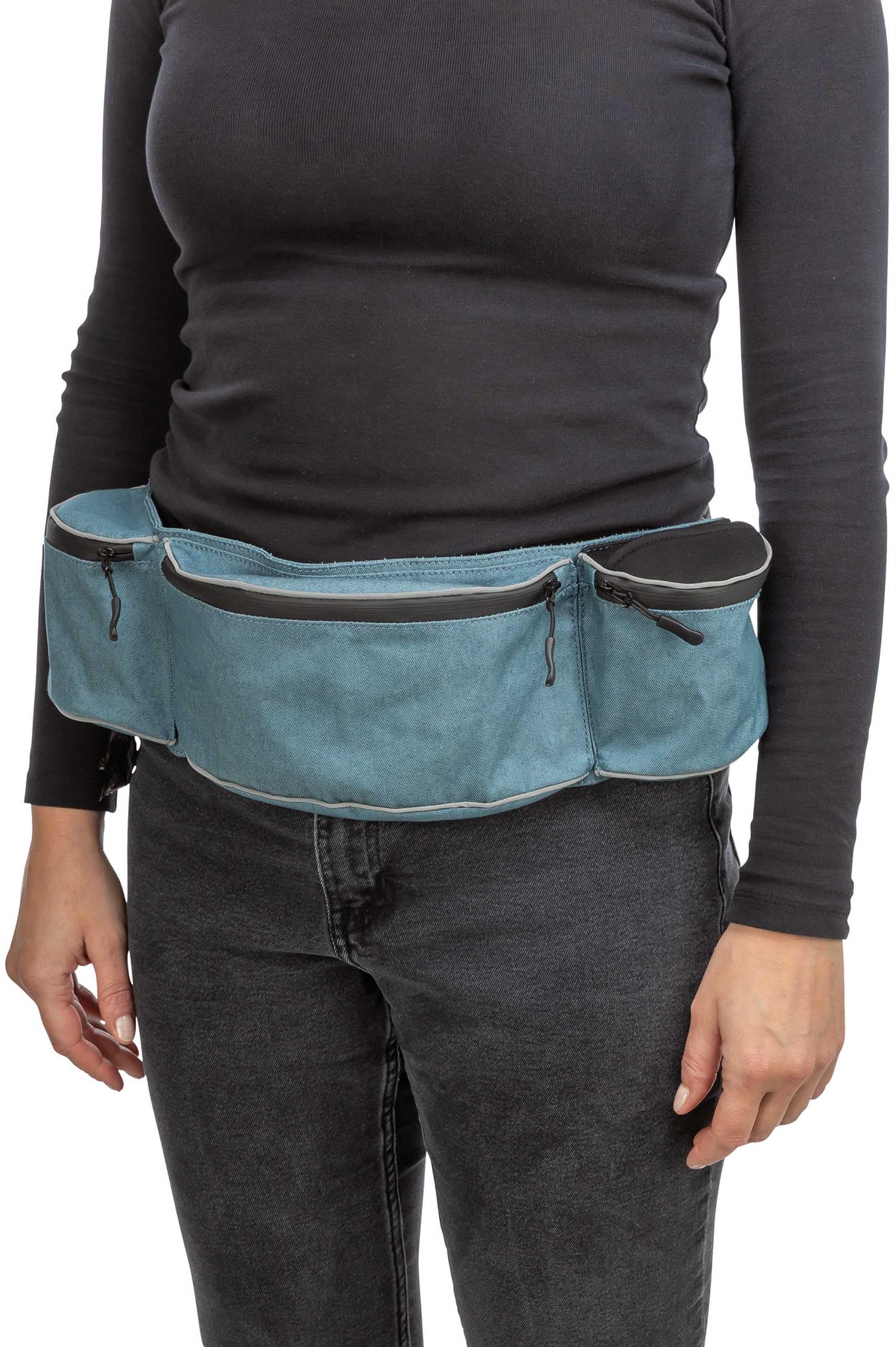 Trixie Midjeväska Baggy Belt, bälte: 62-125 cm, blå