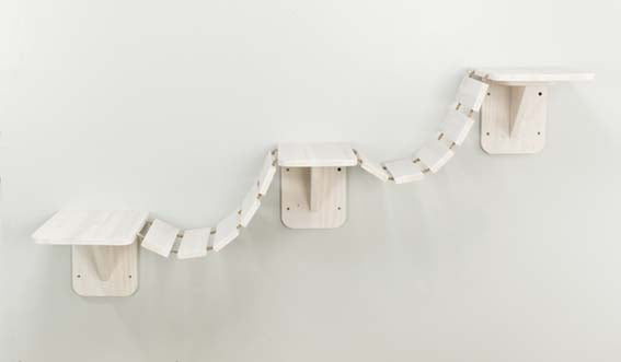 Trixie Klättervägg väggmonterad, 150×30 cm, vit