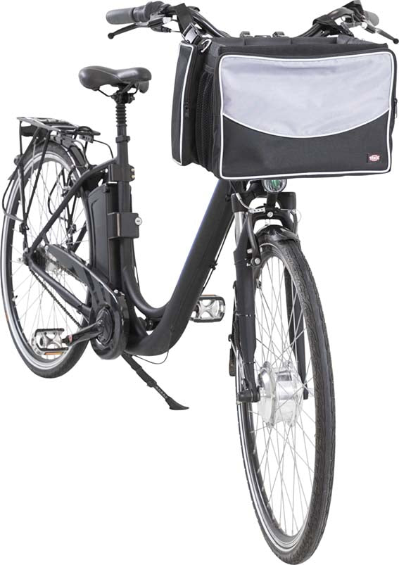 Cykelkorg front, , svart/grå, <6 kg