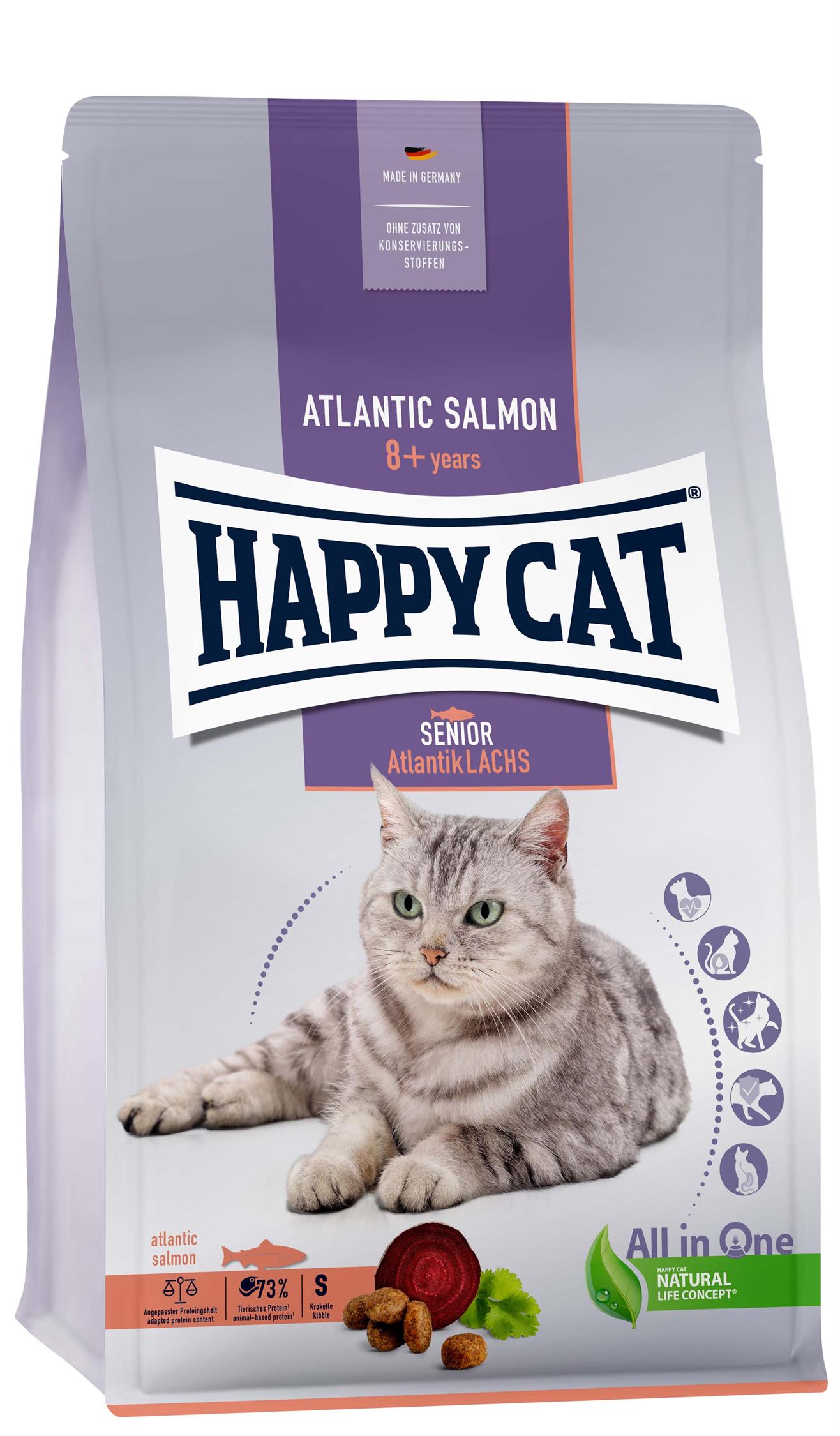 HappyCat Senior, lax, 4 kg