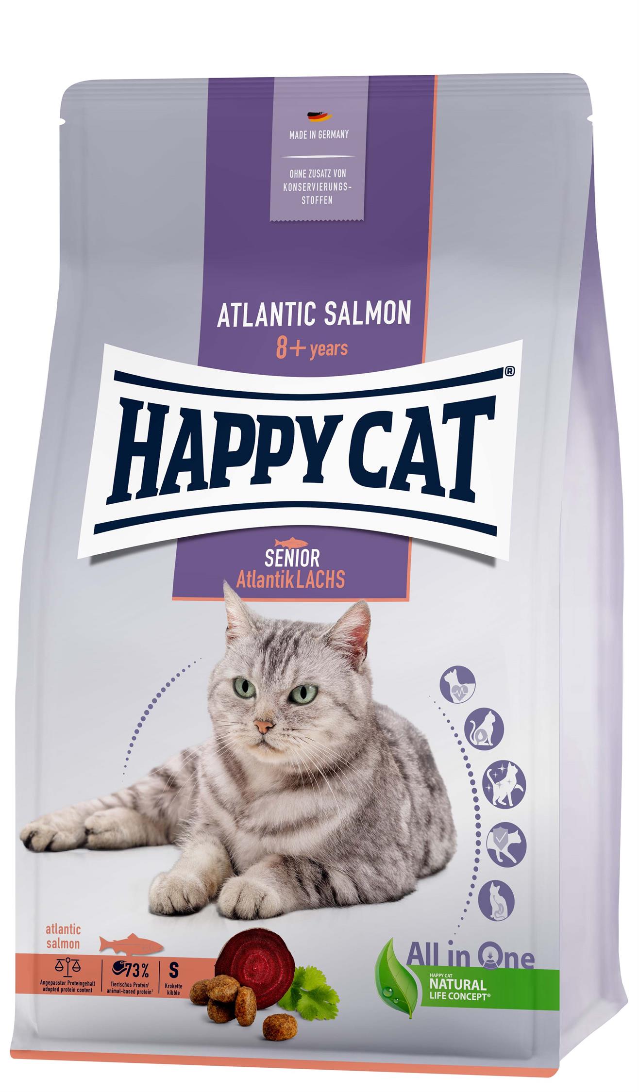 HappyCat Senior, lax, 4 kg