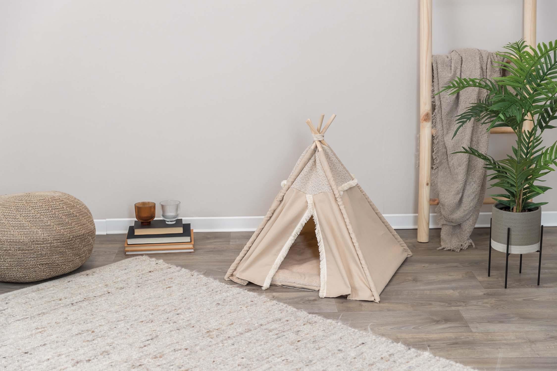 Trixie Boho tipi tält, , beige