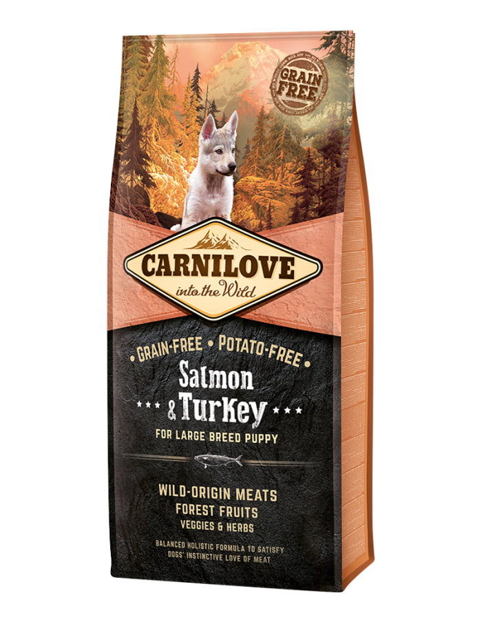 Carnilove Dog Puppy Salmon & Turkey Large Breed 12 kg