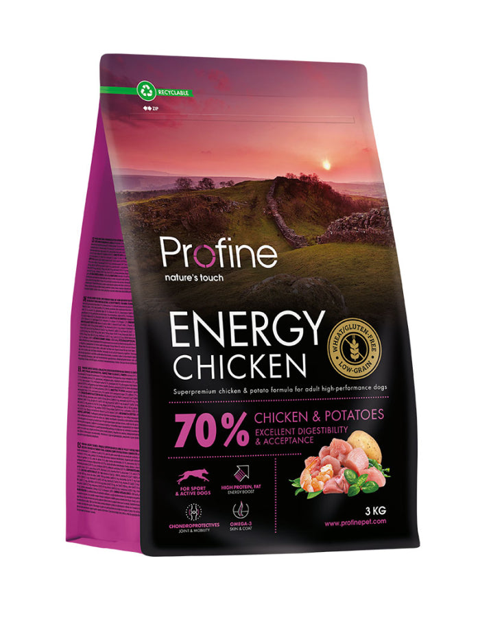 Profine Dog Dry Food Energy Chicken & Potatoes 3 kg