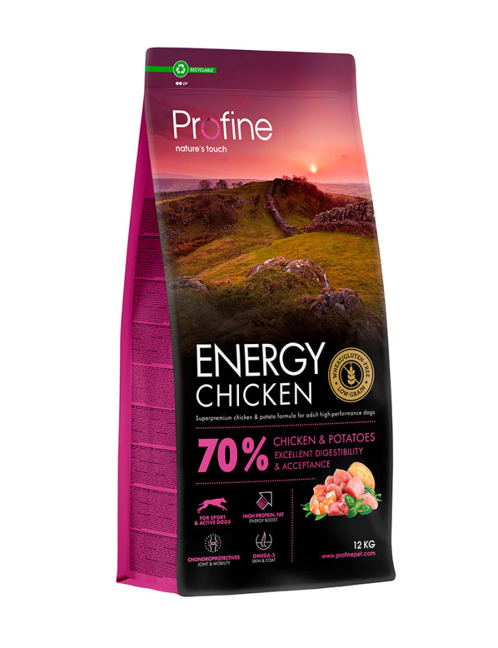 Profine Dog Dry Food Energy Chicken & Potatoes 12 kg