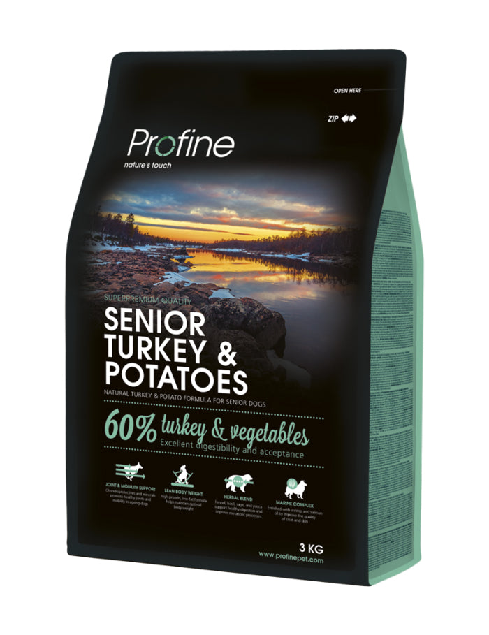 Profine Dog Dry Food Senior Turkey & Potatoes 3 kg