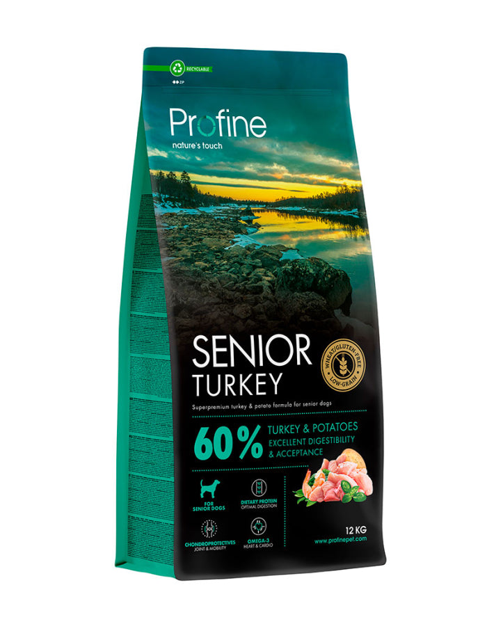 Profine Dog Dry Food Senior Turkey & Potatoes 12 kg