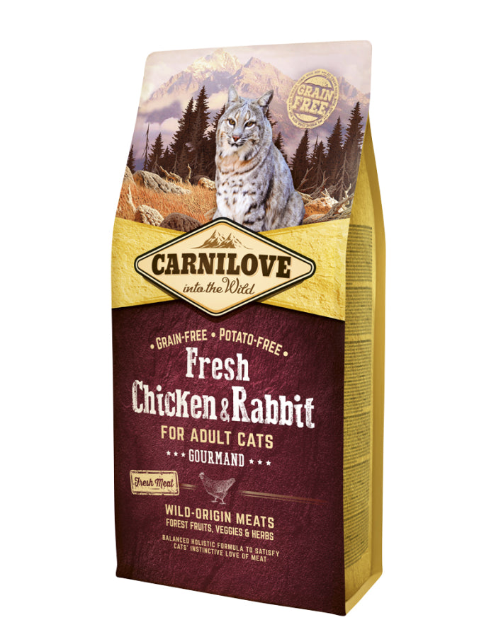 Carnilove Cat Fresh Chicken & Rabbit - Gourmand 6 kg