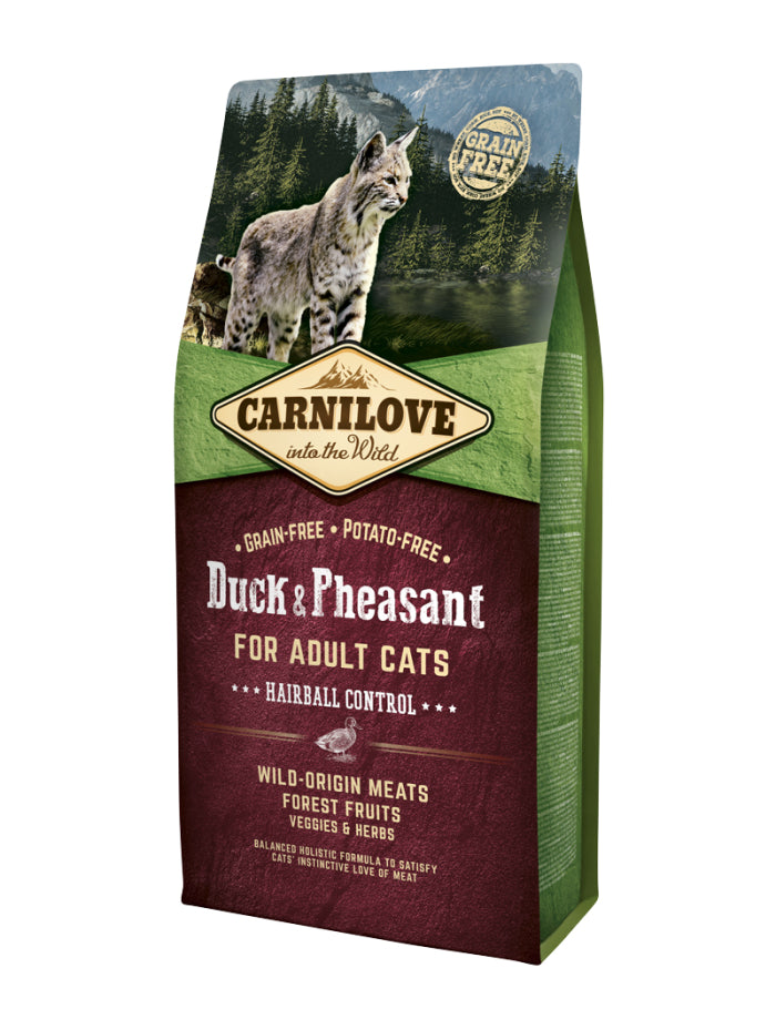 Carnilove Cat Duck & Pheasant Hairball Controll 6 kg