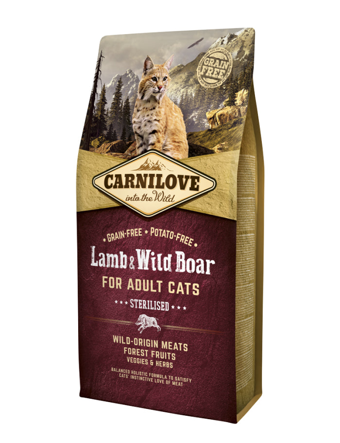 Carnilove Cat Lamb & Wild Boar for Sterilised 6 kg