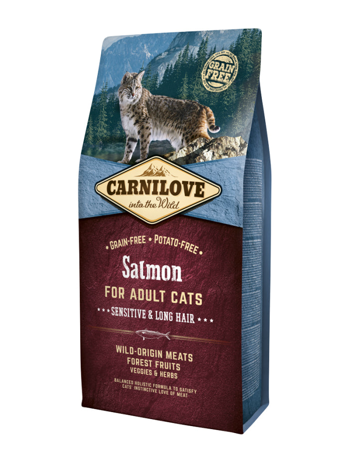 Carnilove Cat Salmon Sensitive & Long Hair 6 kg