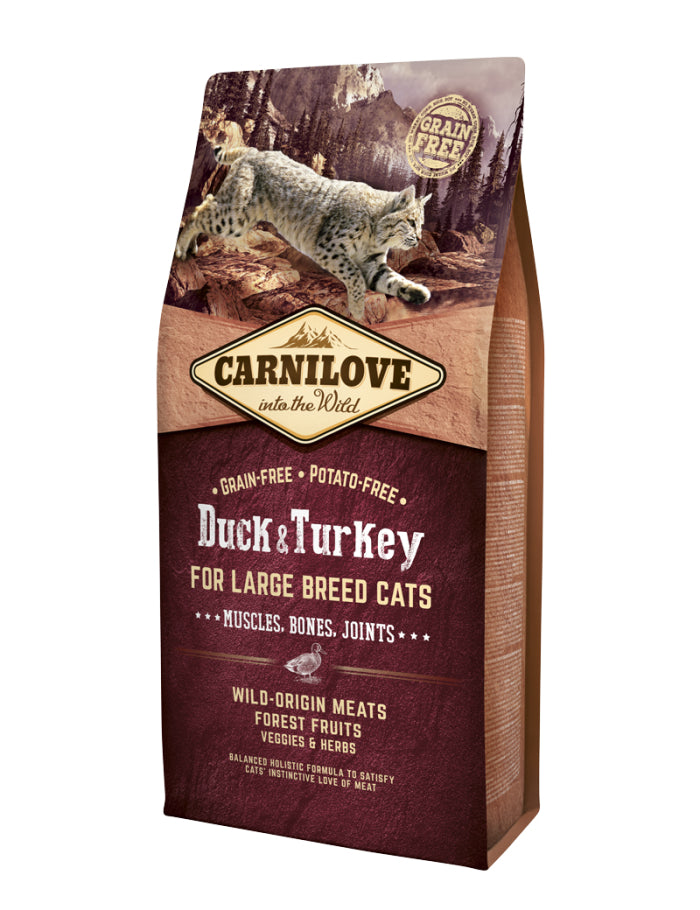 Carnilove Cat Duck & Turkey for Large Breed 6 kg