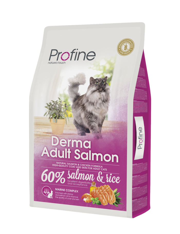 Profine Cat Dry Food Derma Adult Salmon & Chicken 10 kg