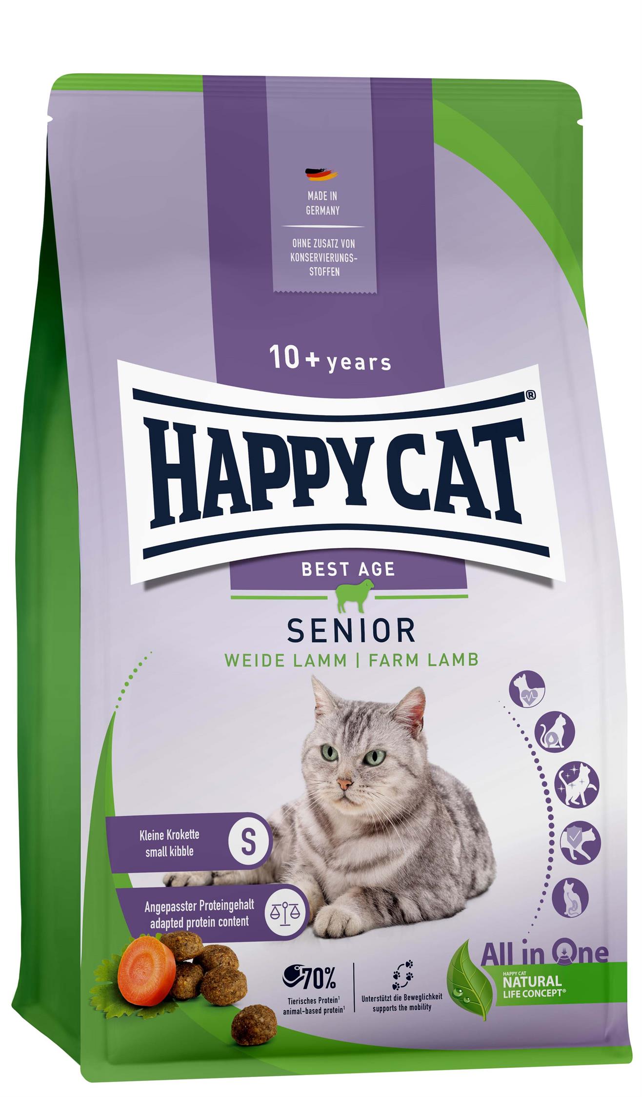 HappyCat Senior, lamm, 4 kg