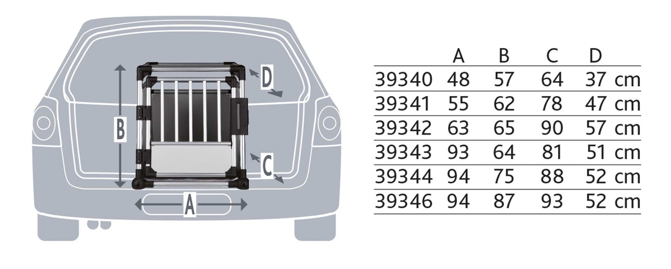 Trixie Bilbur aluminium, L-XL: