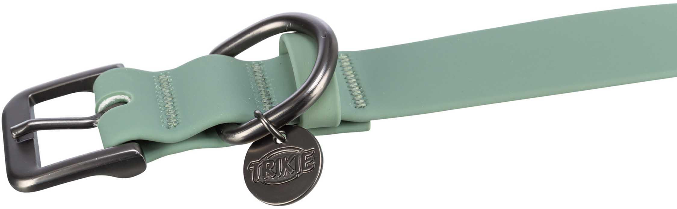 Trixie CityStyle halsband, PVC, S-M: 30-37 cm/20 mm, sage