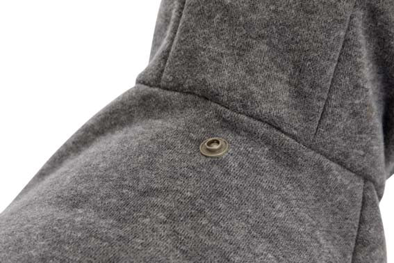 Trixie BE NORDIC Flensburg hoodie, M: 50 cm, grå