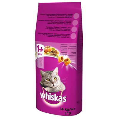 Whiskas 1+ Nötkött 14kg