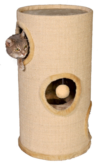 Trixie Klösmöbel Cat-Tower Samuel, 3-vån. ø 36 x h70 cm, beige