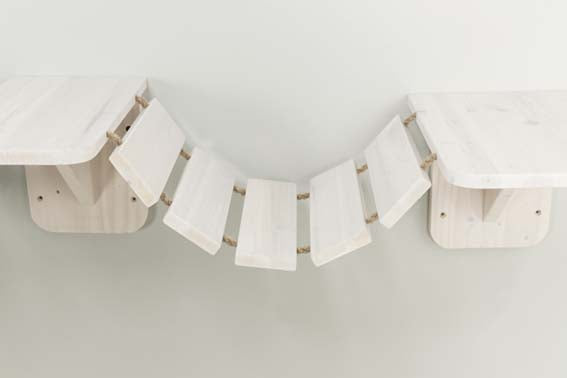Trixie Klättervägg väggmonterad, 150×30 cm, vit