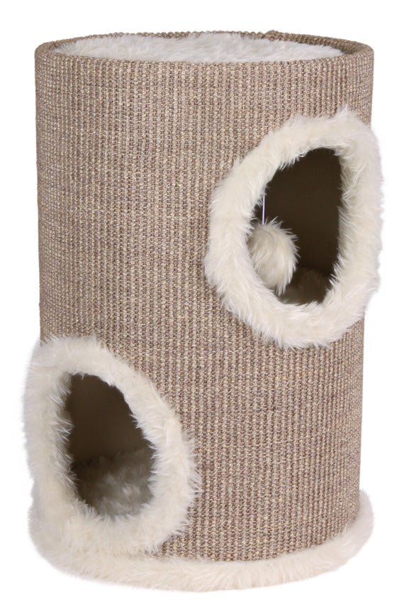 Trixie Klösmöbel Cat-Tower Edoardo, ø 33 x h50 cm, taupe/creme