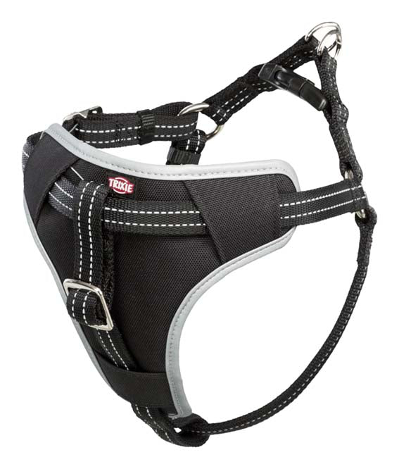 Trixie Bilsele Dog Protect, S/M: 40-55 cm/17 mm, svart (ny karbin)