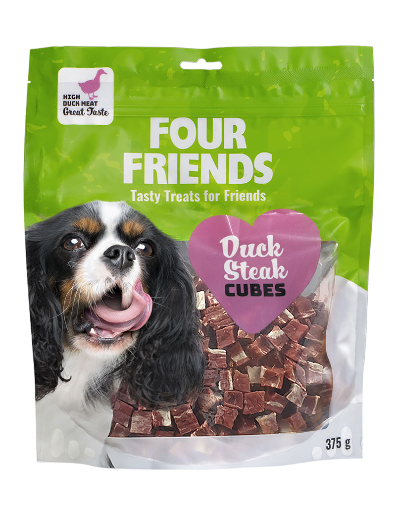 FourFriends Duck Steak Cubes 375g x6