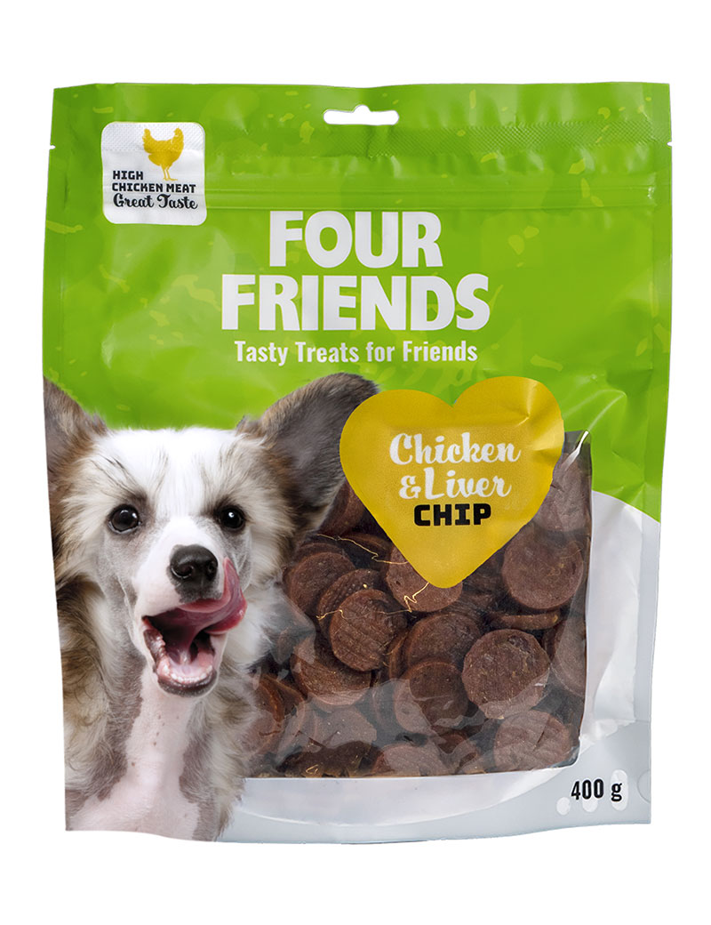 FourFriends Chicken & Liver Chip 400g x6