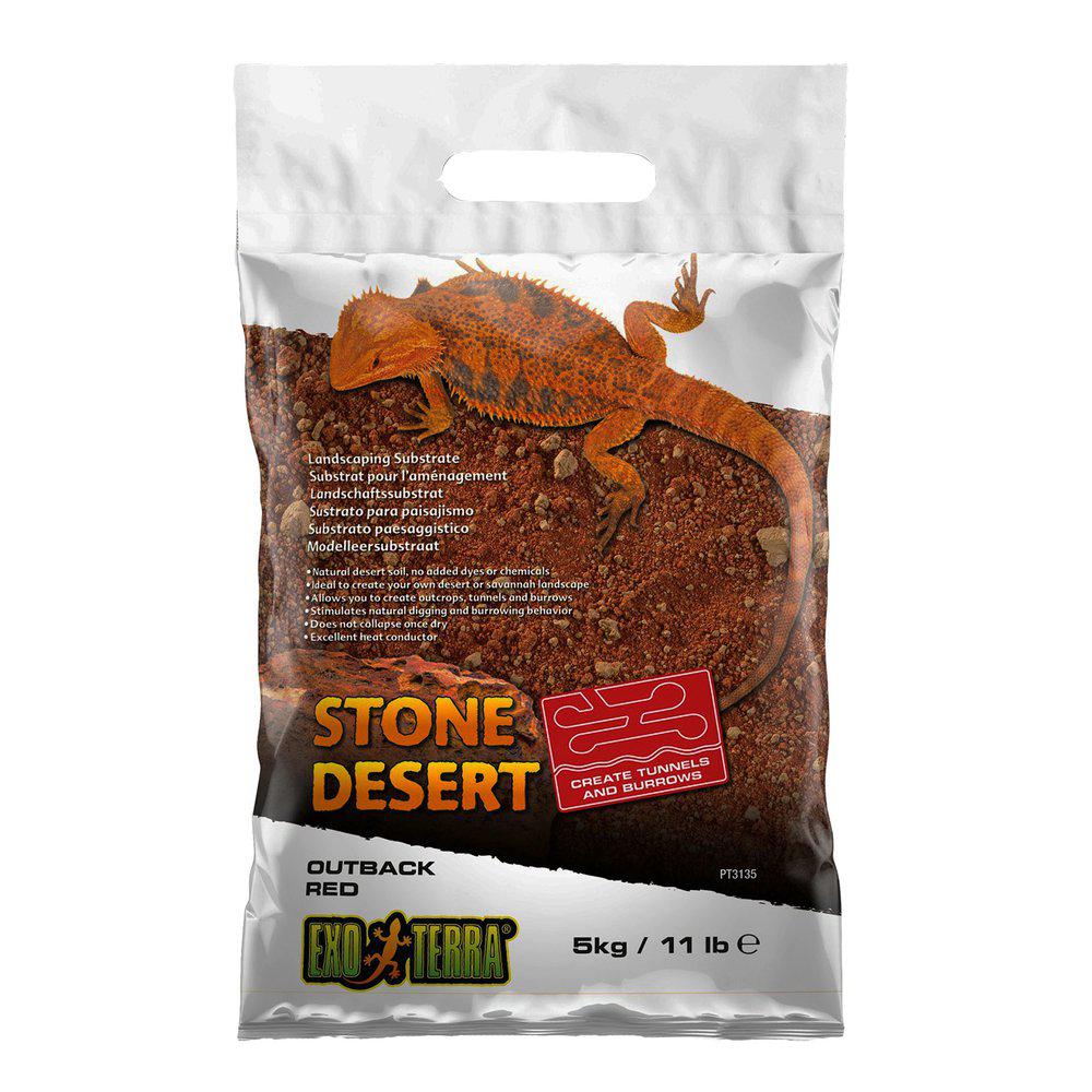 Exoterra Stone Dessert Röd Grävsubstrat