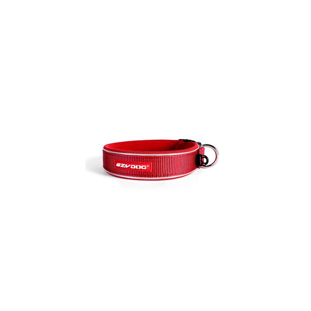 Ezydog Halsband Neopren Reflex Röd