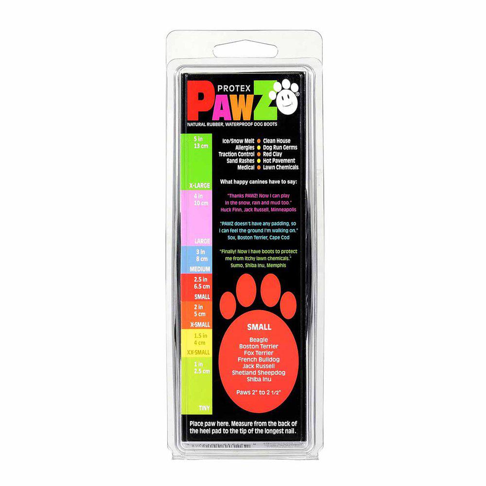 Pawz Dog Boots Black S