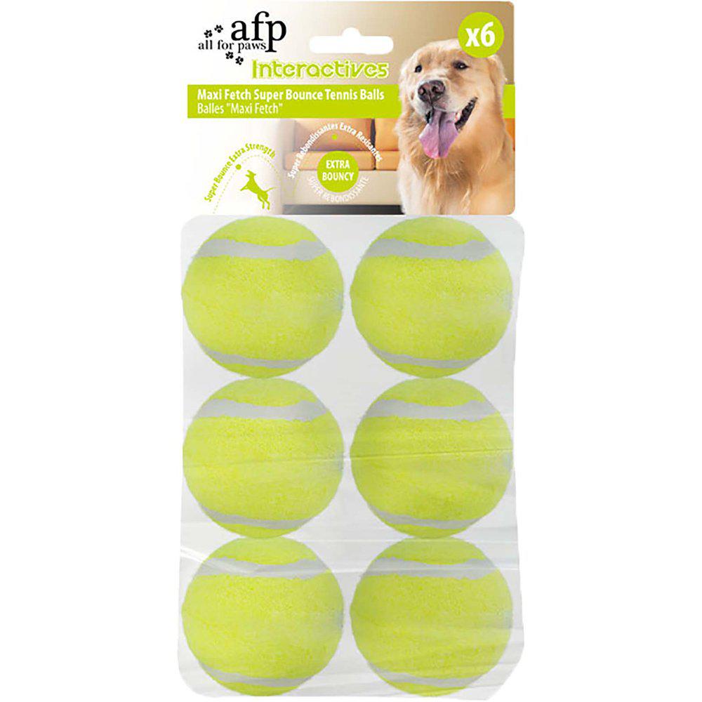 Hundleksak Hyper Fetch Super Bounce Tennisboll 6-Pack Ø6.5Cm