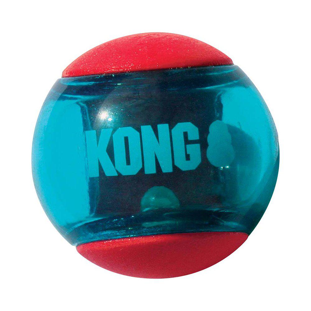 Kong Squeezz Actionball Red M 3St 6Cm