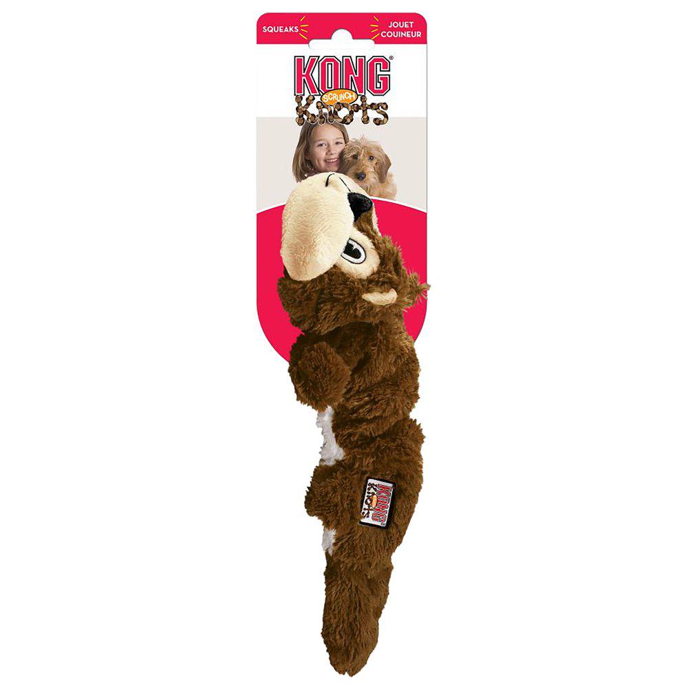 Kong Scrunch Knots Squirrel S/M 24X6X5 Cm