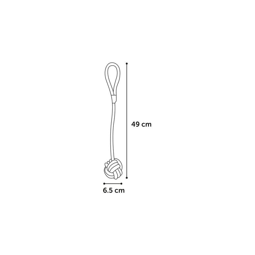 Hundleksak Vokas Rep&Boll Röd/Svart 49Cm