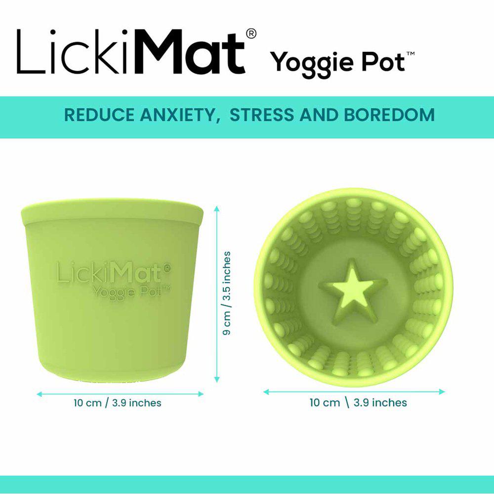 Hundskål Lickimat Yoggie Pot Grön